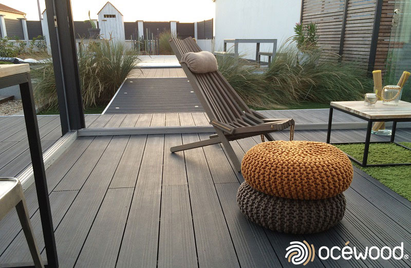 Assortir terrasse et cloture en bois composite Ocewood