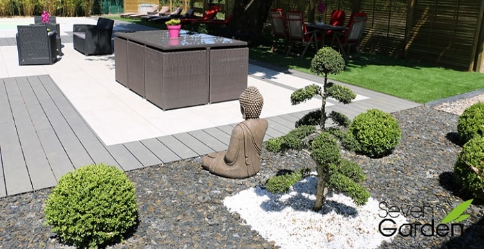 Aménagement paysager terrasse zen
