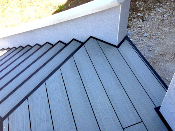 Terrasse composite Optima Plus gris basalte Océwood