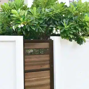 portillon decoratif ocewood - ipé brun sablé